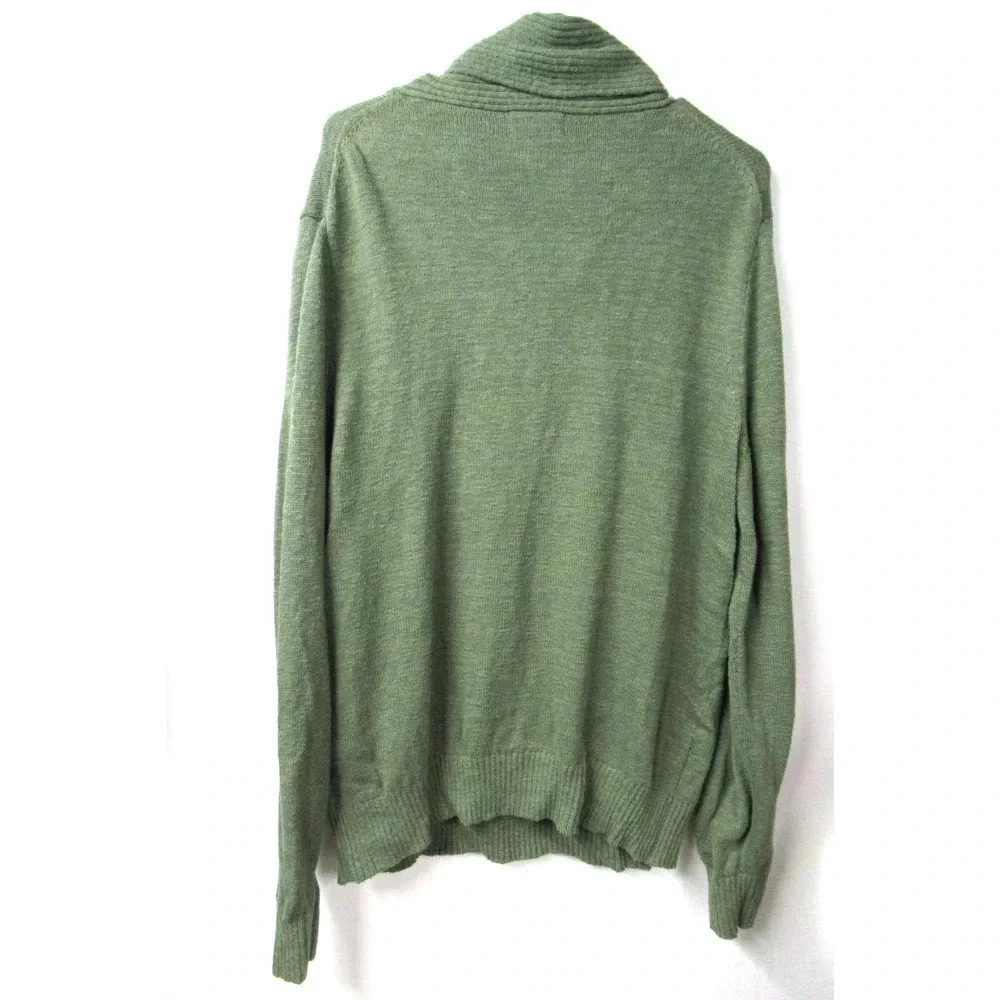 Goodfellow & Co Cowl Neck Ribbed Knit Pullover Sweater Men’s Size Large Green - Picture 2 of 5